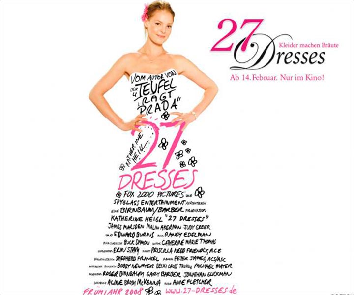 Hollywood Love Story Movies - 27 Dresses