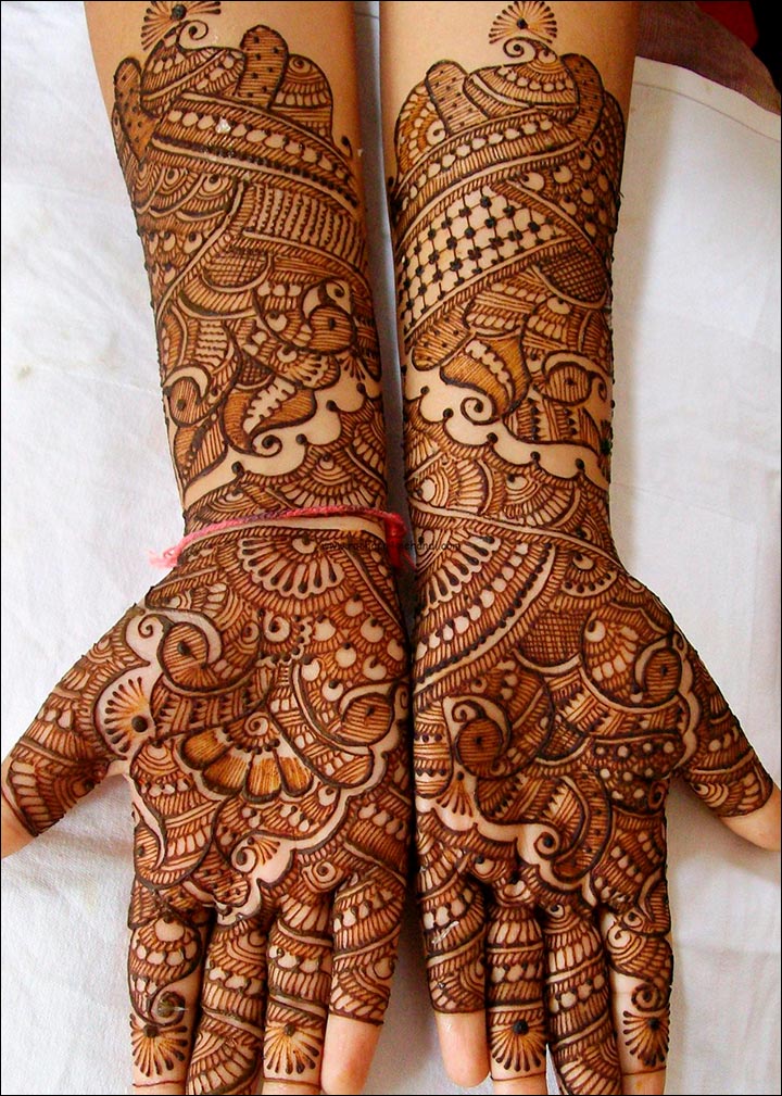 Rajasthani Bridal Mehndi Designs - Delightful Design