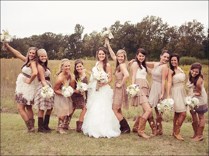 15 Chic Ways To Dress Your Bridesmaids Earthy Rustic Style Chic Ways To Dress Your Bridesmaids