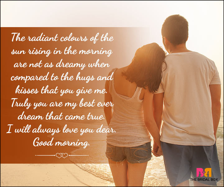 Good Morning Love Quotes For Him - Radiating Colours