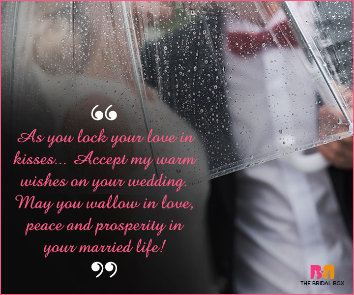 Marriage Wishes SMS - Lock Your Love In KIsses