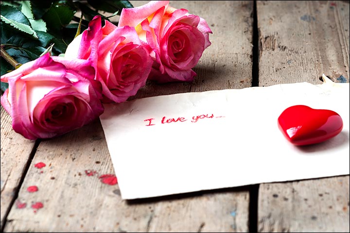 Valentine Day love letter