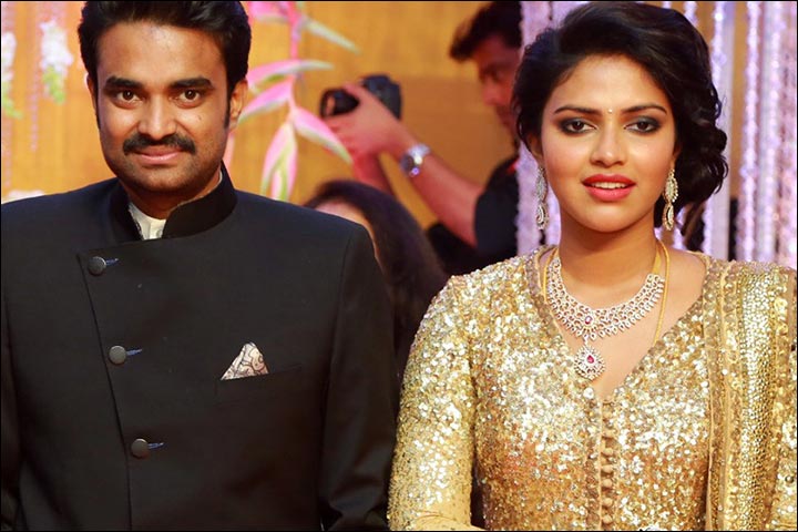 Amala Paul Marriage - Amala And Vijay At Their Reception 