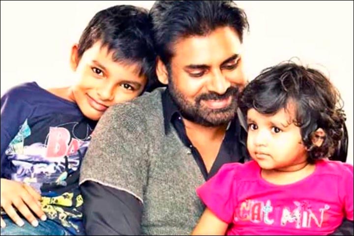 Pawan Kalyan Marriage - Pawan Kalyan With His Kids Akira And Aadhya