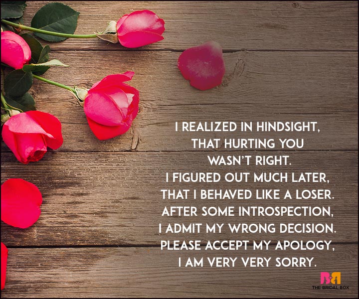 Sorry Love Poems - HIndsight