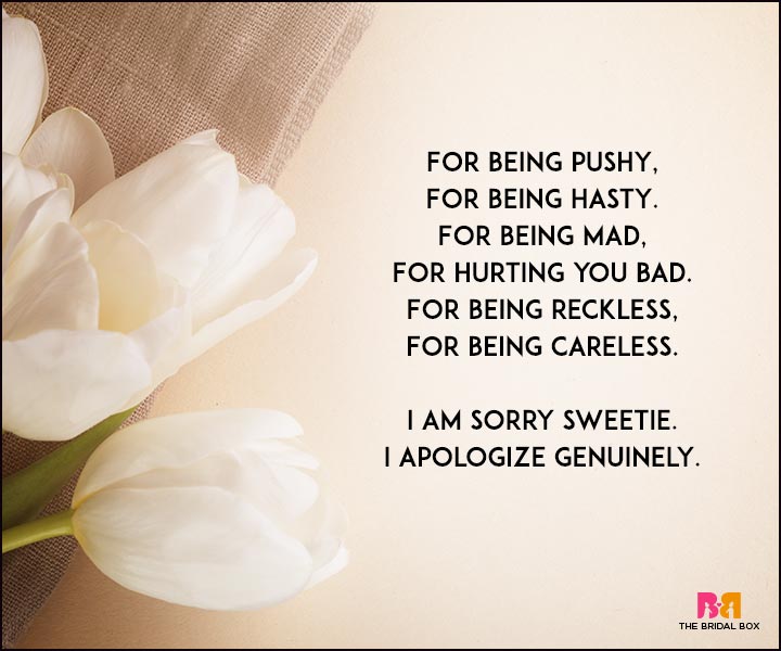 For times when you want to say sorry, here’s a list of 15 sorry love poems....