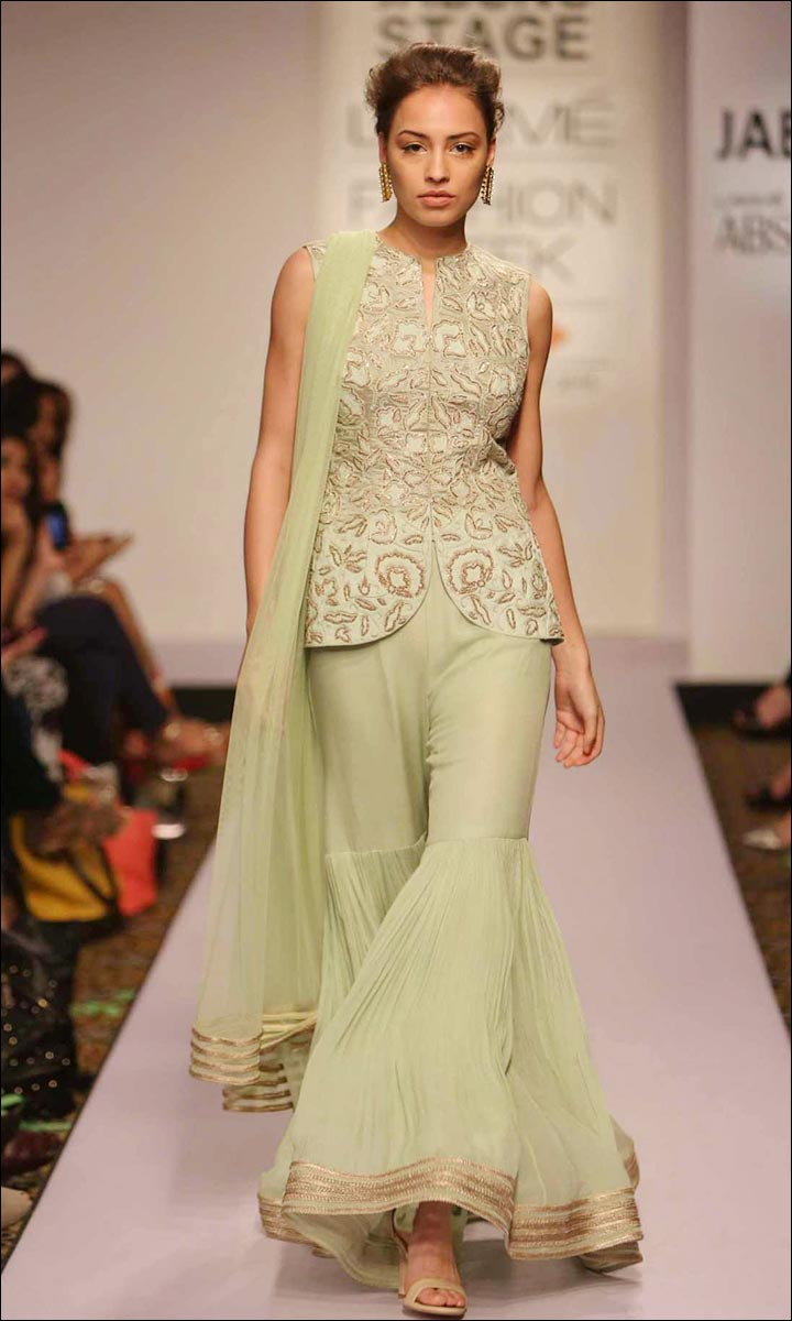 Sharara-And-Jacket-Combo-Beautiful Dresses You Can Wear For To Your BFF's Wedding