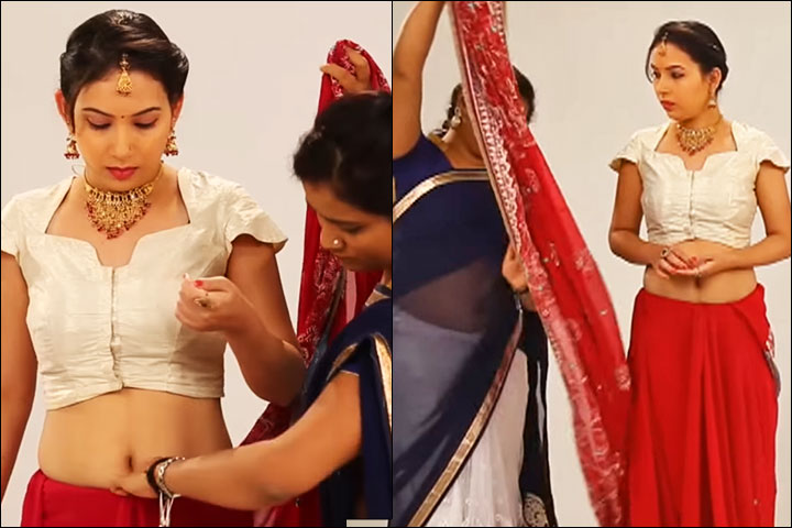 how-to-wear-gujarati-saree-style--2