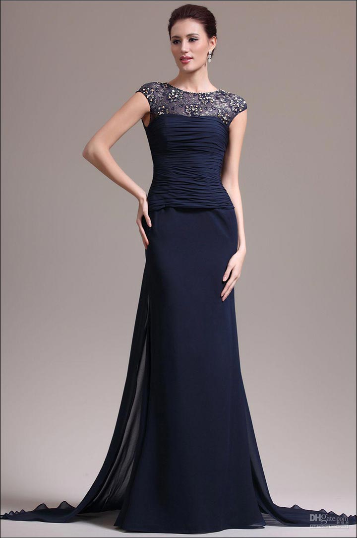 Navy-Blue-Gown-what-to-wear-to-a-black-tie-wedding