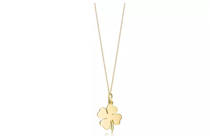 Lucky charm lightweight gold necklace