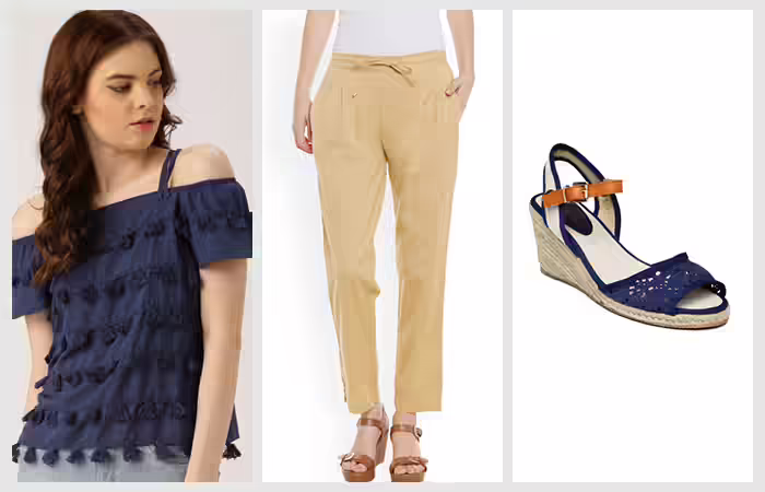 Cold-Shoulder-And-Dhoti-Pants