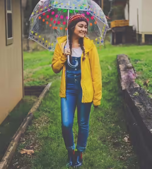 Rainy Day Outfits - Jumpsuit And Jacket Jumpsuit-And-Jacket