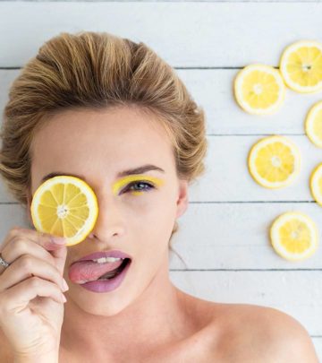 Rub A Lemon Over Your Eyebrows For Four Weeks Straight. The Effect On Your Looks Is Incredible