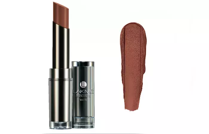 Lakme Absolute Sculpt Studio Hi-Definition Matte Lipstick Shades - Deep Caramel