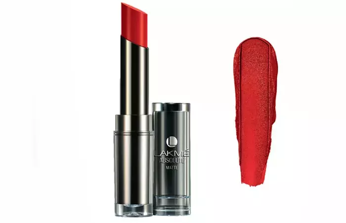 Lakme Absolute Sculpt Studio Hi-Definition Matte Lipstick Shades - Red Envy