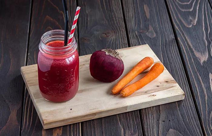  10. Carrot, Beetroot, Cucumber, Apple, Parsley, Celery, And Ginger