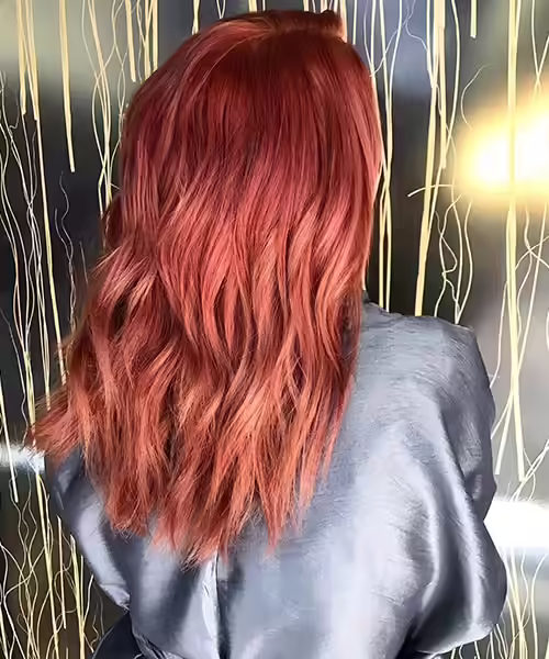 Rose Gold Hair Color - Metallic Rose Gold Metallic Rose Gold