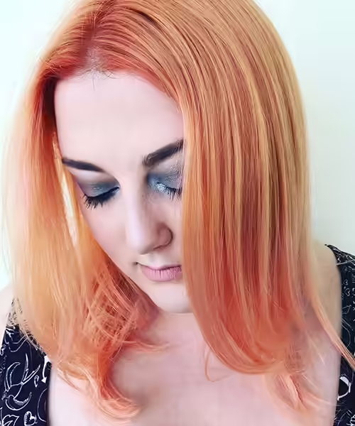 Rose Gold Hair Color - Peachy Rose Gold Peachy Rose Gold
