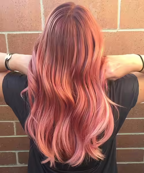 Rose Gold Hair Color - Rose Gold Gradient Rose Gold Gradient