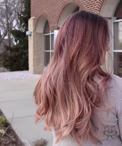 Rose Gold Hair Color - Rose Gold Sombre Rose Gold Sombre