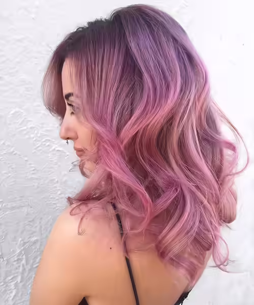 Rose Gold Hair Color - Shadowed Rose Gold Shadowed Rose Gold