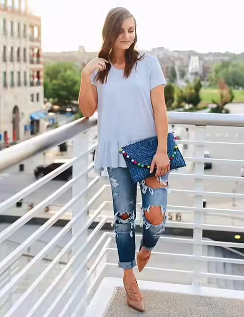 How To Wear Boyfriend Jeans - With A Hip Length Top 15. With A Hip Length Top