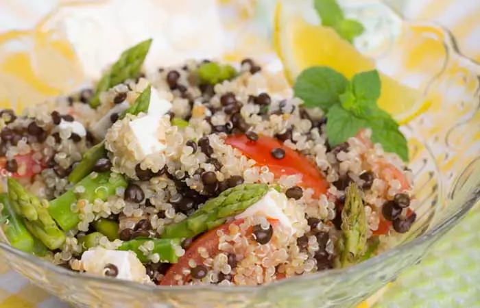 DASH Diet Lunch Quinoa Tofu Salad Recipe