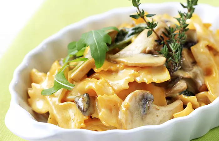 Low GI Diet Recipes - Mushroom Wheat Pasta