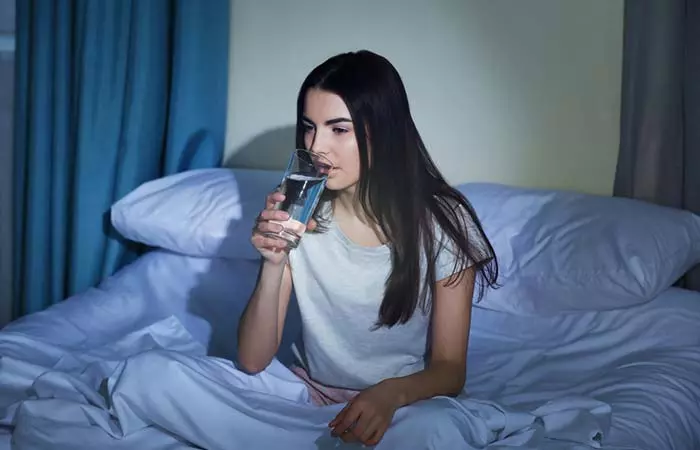 #3 Avoid fluids before bedtime