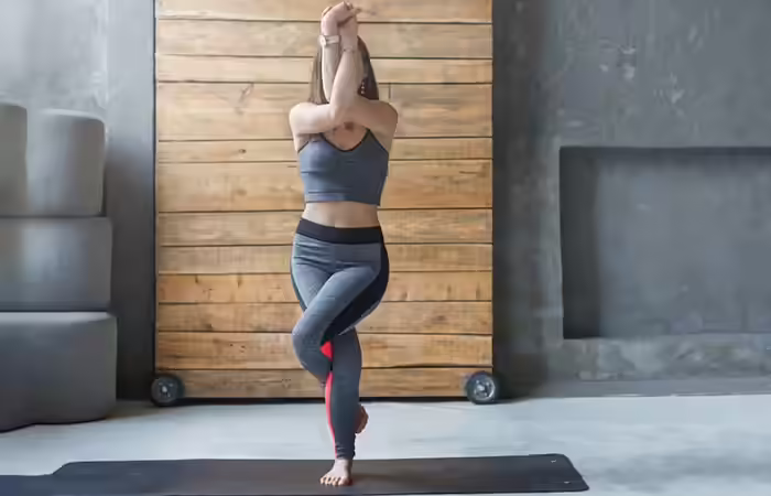 Yoga For Chronic Pain - Garudasana (Eagle Pose) 7. Garudasana (Eagle Pose)