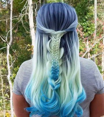 20 Beautiful Styling Ideas For Blue Ombre Hair_image