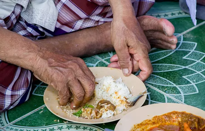 4. Eating Meals On The Floor