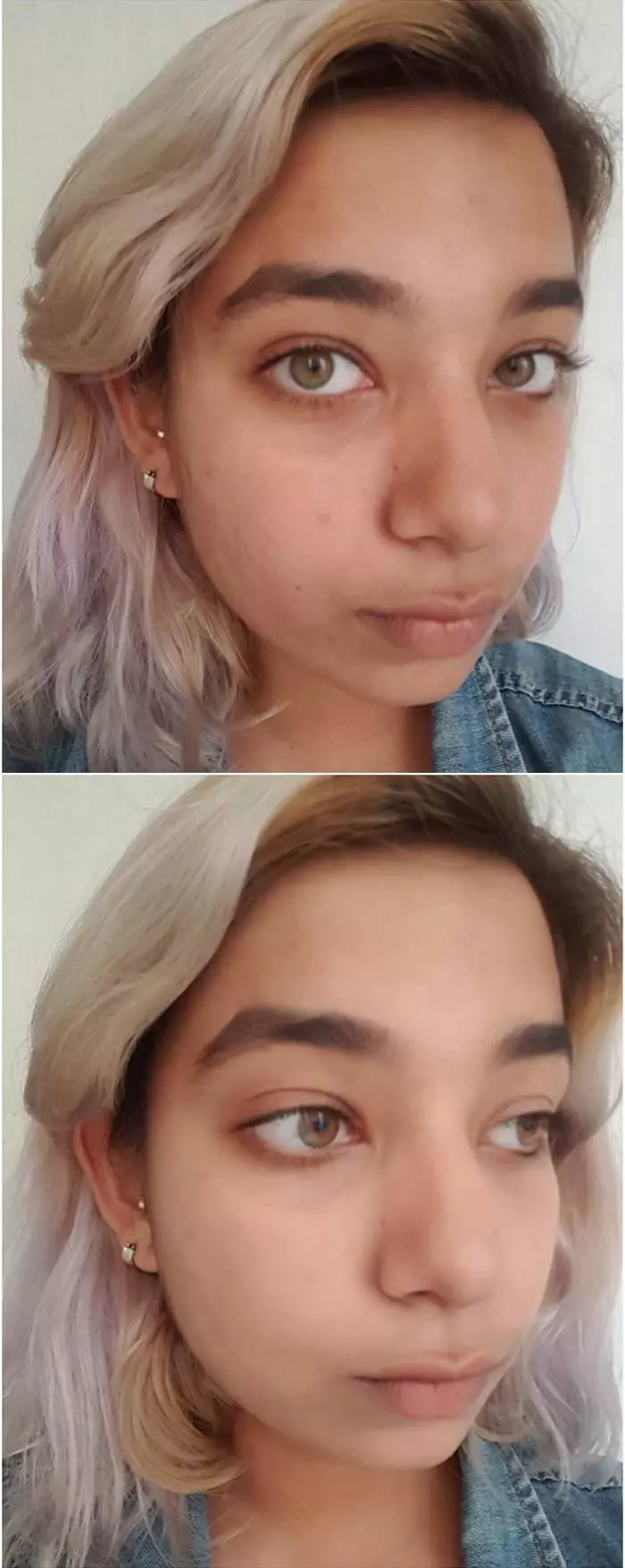 Before And After Applying Maybelline Clear Glow BB Cream