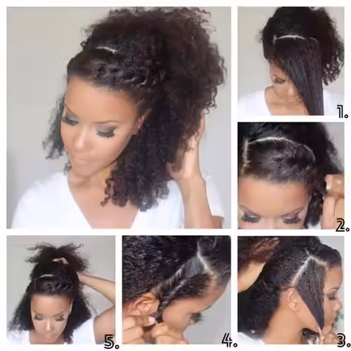 1. French Twist Ponytail