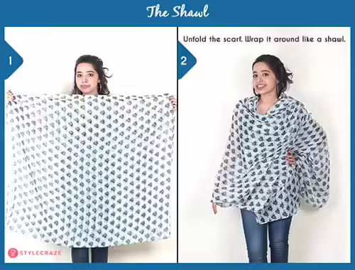 The Shawl How to wear a blanket scarf - The Shawl
