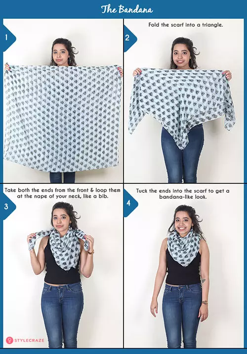 How to wear a blanket scarf - . The Bandana