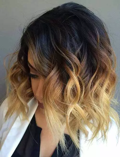 20. Blonde Ombre Layered Bob