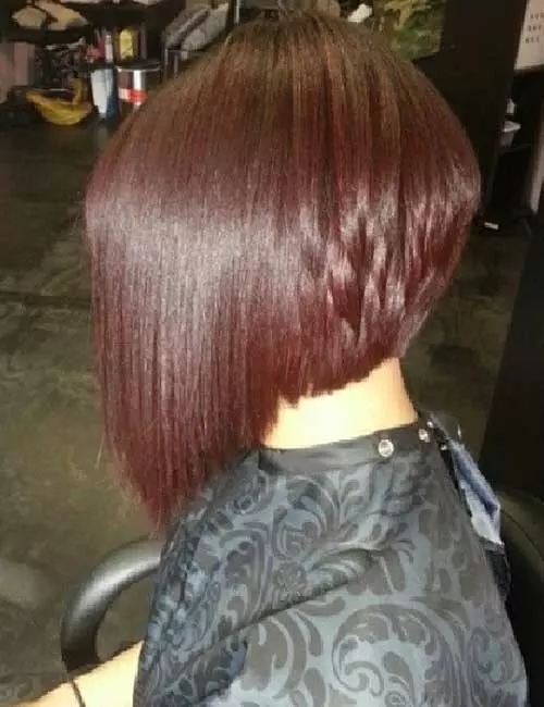 29. Sleek Stacked Bob