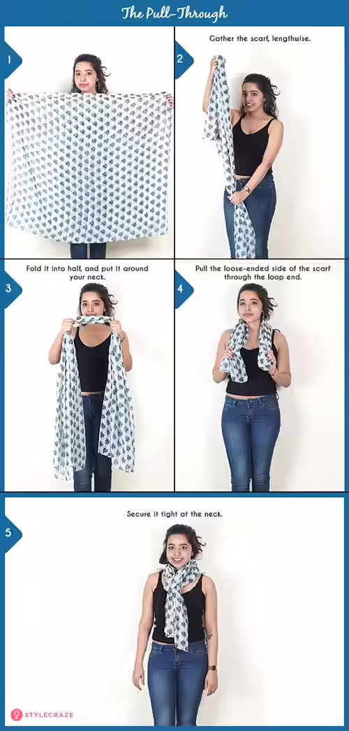 The Pull Through How to wear a blanket scarf - The Pull-Through