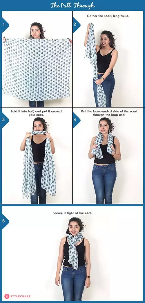 How to wear a blanket scarf - The Pull-Through