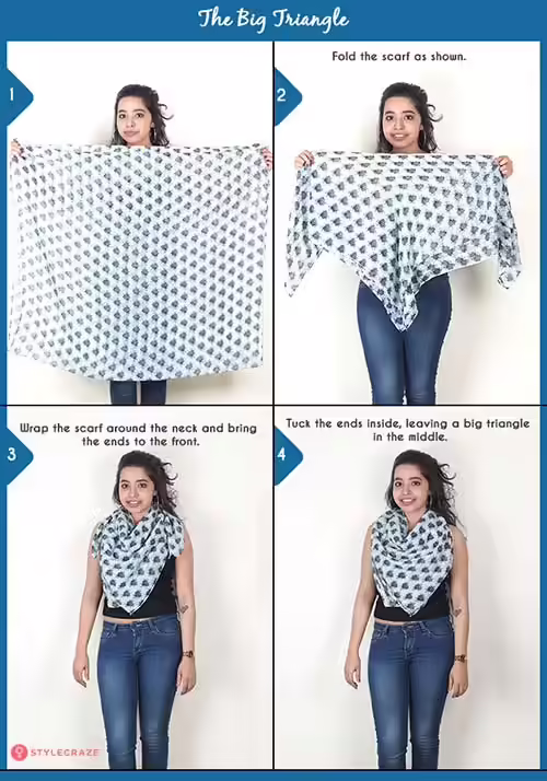 The Big Triangle How to wear a blanket scarf - The Big Triangle