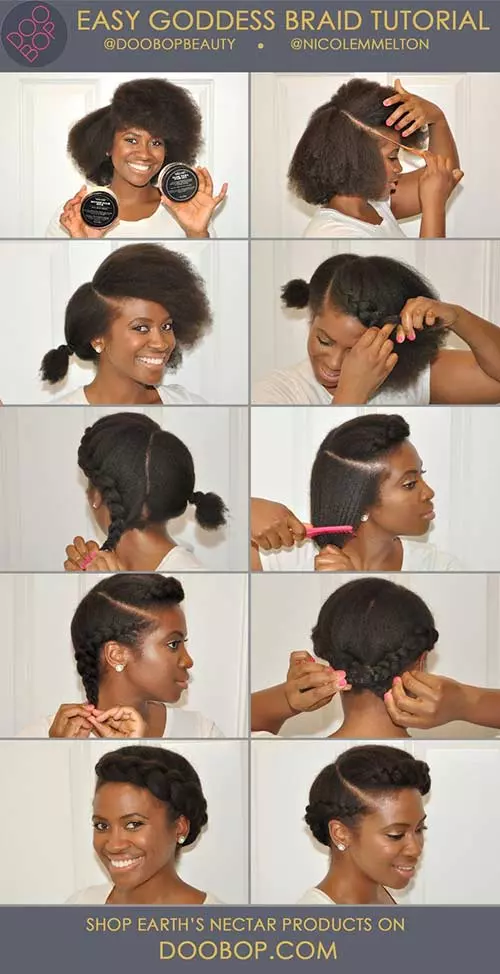 7. Easy Goddess Braid