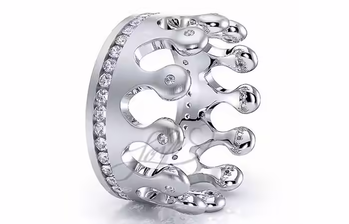 A Diamond Studded Crown Ring For The Queen Unique Engagement Rings - A Diamond Studded Crown Ring For The Queen