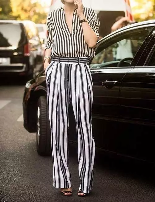 4. Pants With Stripes 