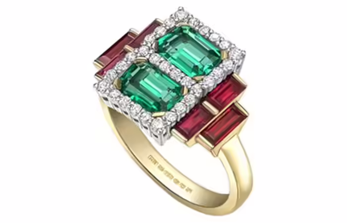 A Multi-Colored Engagement Ring Unique Engagement Rings - A Multi-Colored Engagement Ring