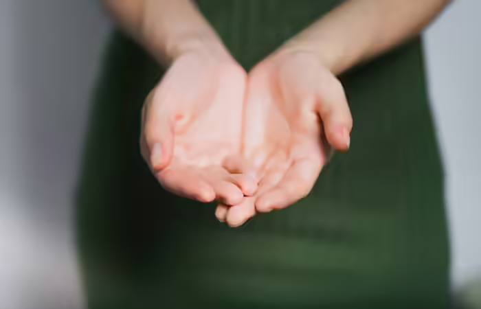 Step 1 Look At Both Of Your Palms Together