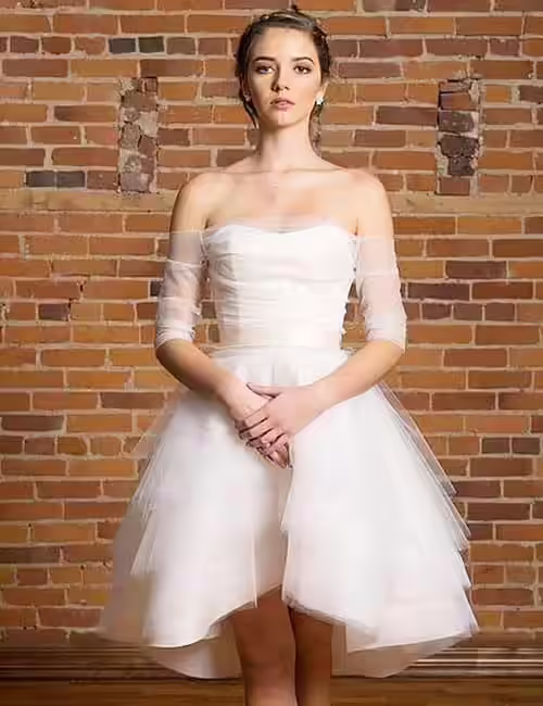 18. Short Wedding Dress In Tulle