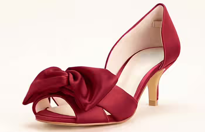 Red Bridal Pumps Bridal Wedding Shoes - Red Bridal Pumps