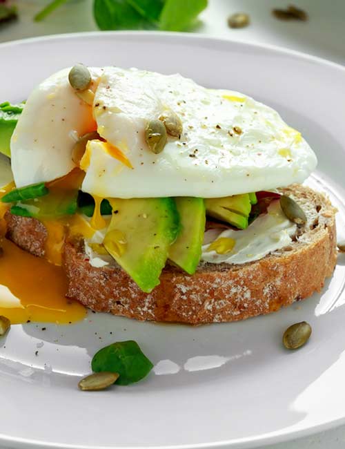 Egg, Cheese, And Avocado Toast High-Protein Breakfast - Egg, Cheese, And Avocado Toast