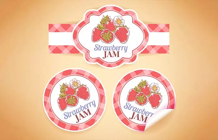 6. Fruit Jar Stickers